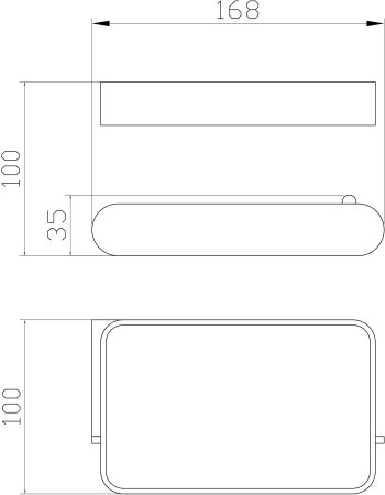 Держатель для туалетной бумаги с полкой WONZON & WOGHAND, Черный (WW-7726) 