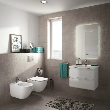 Унитаз подвесной Ideal Standard Tesi T355101 безободковый, с микролифтом 