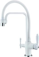 Смеситель для кухонной мойки Zorg Sanitary ZR 342-8 YF White