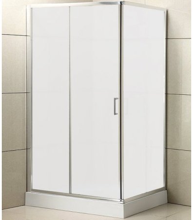 Душевой уголок BelBagno Unique 135х80 UNIQUE-AH-1-120/135-80-M-Cr профиль Хром стекло матовое 