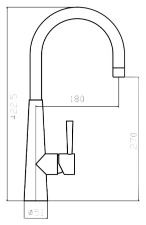 Смеситель для кухонной мойки Zorg Inox Dixi 