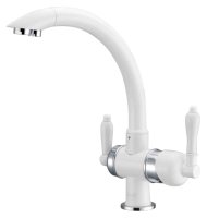 Смеситель Zorg Clean Water ZR 327 YF chrome white для кухонной мойки