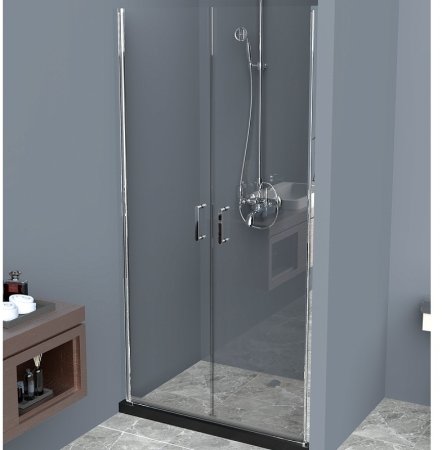 Душевая дверь BelBagno Uno 80 UNO-B-2-80-C-Cr профиль Хром стекло прозрачное 