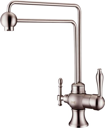 Смеситель для кухонной мойки Zorg Sanitary ZR 345 YF Nickel 