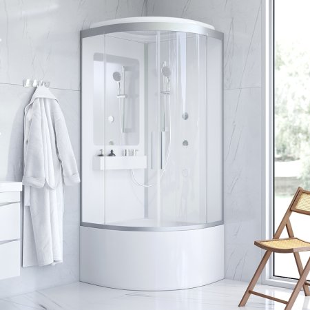 Душевая кабина AM.PM Like Deep 90x90 W80C-019A-090MTA с гидромассажем 