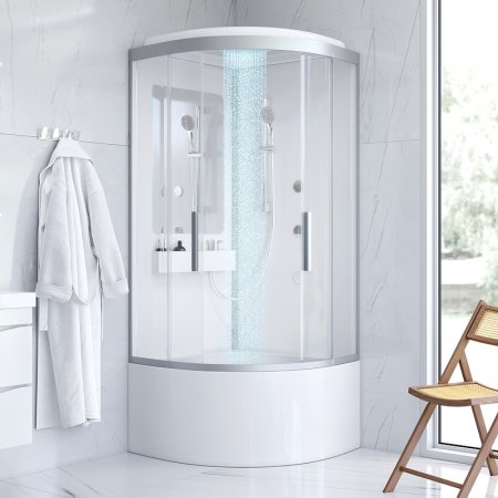 Душевая кабина AM.PM Like Deep 90x90 W80C-019A-090MTA с гидромассажем 