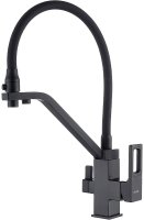 Смеситель для кухни Gappo G17-6 G4317-6 Черный матовый