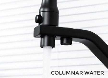 Смеситель для кухни Gappo G17-6 G4317-6 Черный матовый 