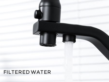 Смеситель для кухни Gappo G17-6 G4317-6 Черный матовый 