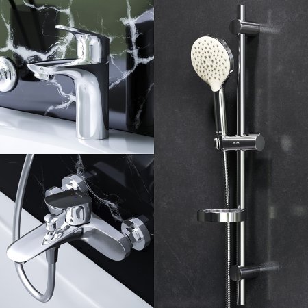 Комплект смесителей AM.PM Like F4098000 Хром 