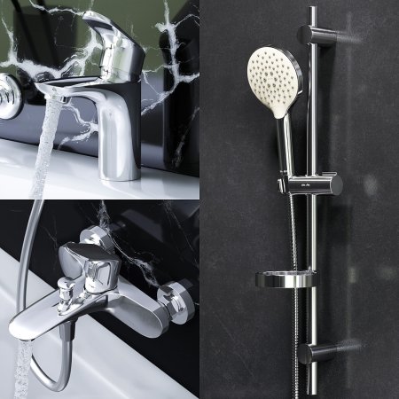 Комплект смесителей AM.PM Like F4098000 Хром 