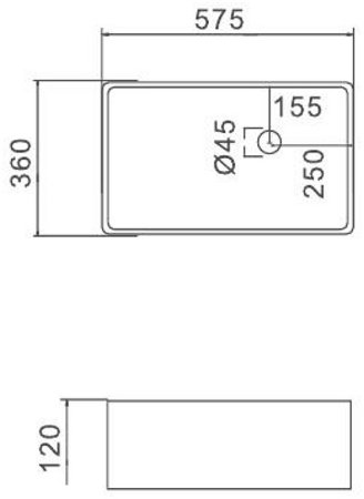 Раковина-чаша Gappo 58 GT406 Белая 