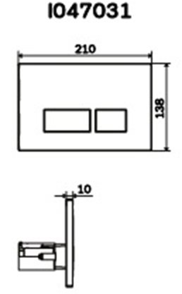 Клавиша смыва AM.PM Pro S I047031 Матовый никель 