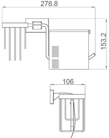 Держатель туалетной бумаги и освежителя воздуха Gappo G0703-10 с крышкой Хром 