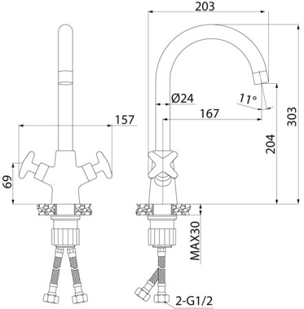 Смеситель для кухни IDDIS Acros (ACRSB00i05) 