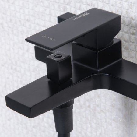 Смеситель WasserKRAFT Abens 2001 для ванны с душем, черный 