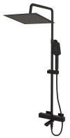 Душевая стойка WasserKRAFT Thermo A29901 с термостатом, черный матовый