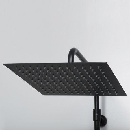 Душевая стойка WasserKRAFT Thermo A29901 с термостатом, черный матовый 