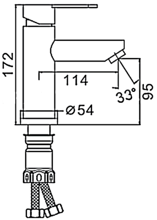 Смеситель для раковины ESKO Orlando (OL 26) 