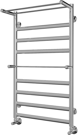 Водяной полотенцесушитель Terminus Хендрикс Плюс П9 500x896 4620768886874 с полкой Хром 