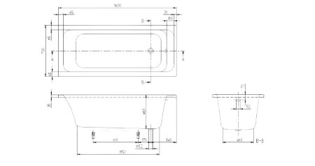 Акриловая ванна Villeroy & Boch Omnia architectura UBA167ARA2V-01 