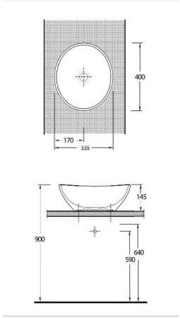 Раковина-чаша beWash Ontario 40 35381001 Белый глянец 