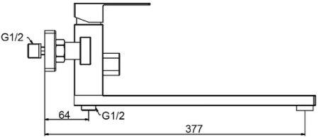 Смеситель для ванны Frap H802-6 F22802-6 универсальный Черный матовый 