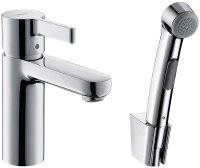 Смеситель для раковины Hansgrohe Metris S 31160000 с гигиеническим душем Хром
