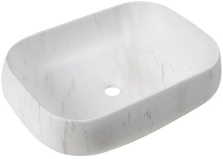 Раковина-чаша Ceruttispa 57 CR0086 MMW1 СТ9546 Белый матовый мрамор 