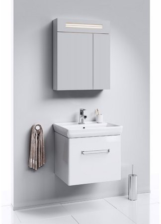 Зеркальный шкаф Aqwella Нео 60 Neo.04.06 с подсветкой Белый 