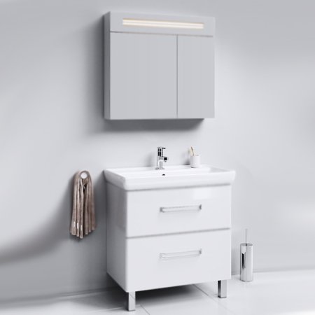 Тумба под раковину Aqwella Нео 80 NEO0108 Белая 