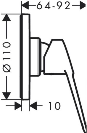 Смеситель для душа Hansgrohe Novus Loop 71361000 Хром 