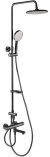 Душевая система Swedbe Hermes 5114B с термостатом Черная матовая 