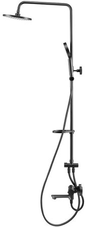 Душевая система Swedbe Hermes 5114B с термостатом Черная матовая 