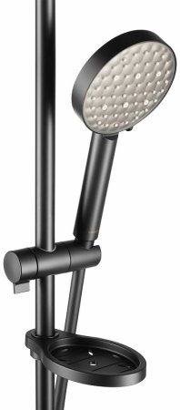 Душевая система Swedbe Hermes 5114B с термостатом Черная матовая 