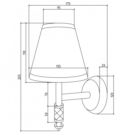 Светильник Boheme 766 Золото 