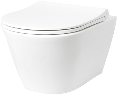 Унитаз Creto Logan L3 1003-001-L3W подвесной Белый без сиденья 