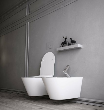 Унитаз Creto Logan L3 1003-001-L3W подвесной Белый без сиденья 