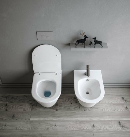 Унитаз Creto Logan L3 1003-001-L3W подвесной Белый без сиденья 