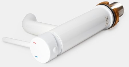 Смеситель для раковины Bronze de Luxe Scandi 1451W Белый глянцевый 