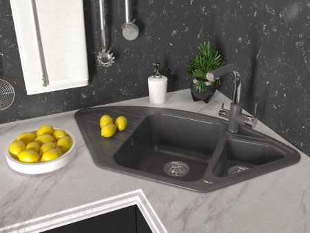 Мойка кухонная Paulmark Wiese PM529050-DG графит 