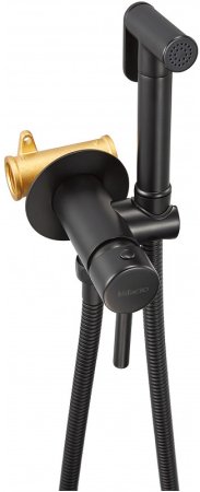 Гигиенический душ со смесителем Milacio Ultra MCU.850.MB Черный матовый 