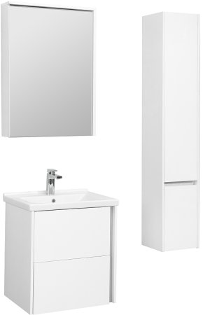 Зеркальный шкаф Aquaton Стоун 60 R 1A231502SX010 с подсветкой Белый 