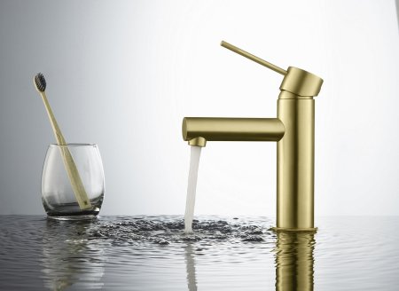 Смеситель Timo Saona 2361/17F для раковины, золото матовое 