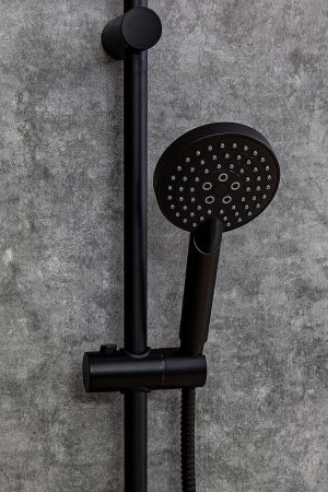 Душевая система Orange O-Shower OW02b Черная матовая 