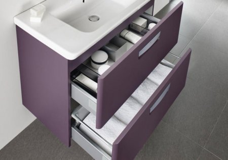 Тумба под раковину Roca The Gap 60 ZRU9302742 подвесная Фиолетовая 