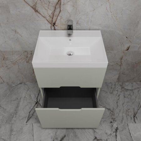 Тумба напольная Style Line "Матис 80" под ASTI 80 (2 ящика), ОЛИВА, ЭМАЛЬ 