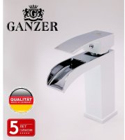 Cмеситель для раковины GANZER GZ44014F WHITE
