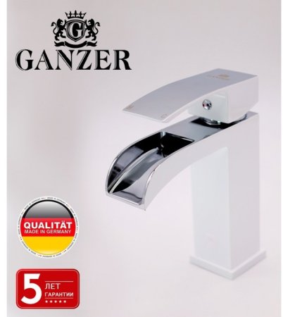 Cмеситель для раковины GANZER GZ44014F WHITE 