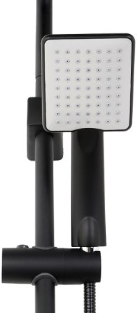 Душевая система Shouder Alma 9012610 Черная матовая Хром 